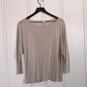 Vince Beige 1/4 Length Long Sleeve- Size S